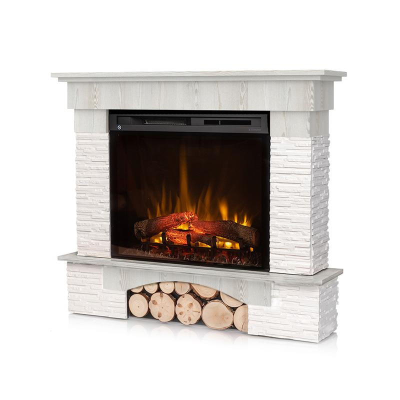 Kominek elektryczny Porto 28" XHD Biały Warmtec