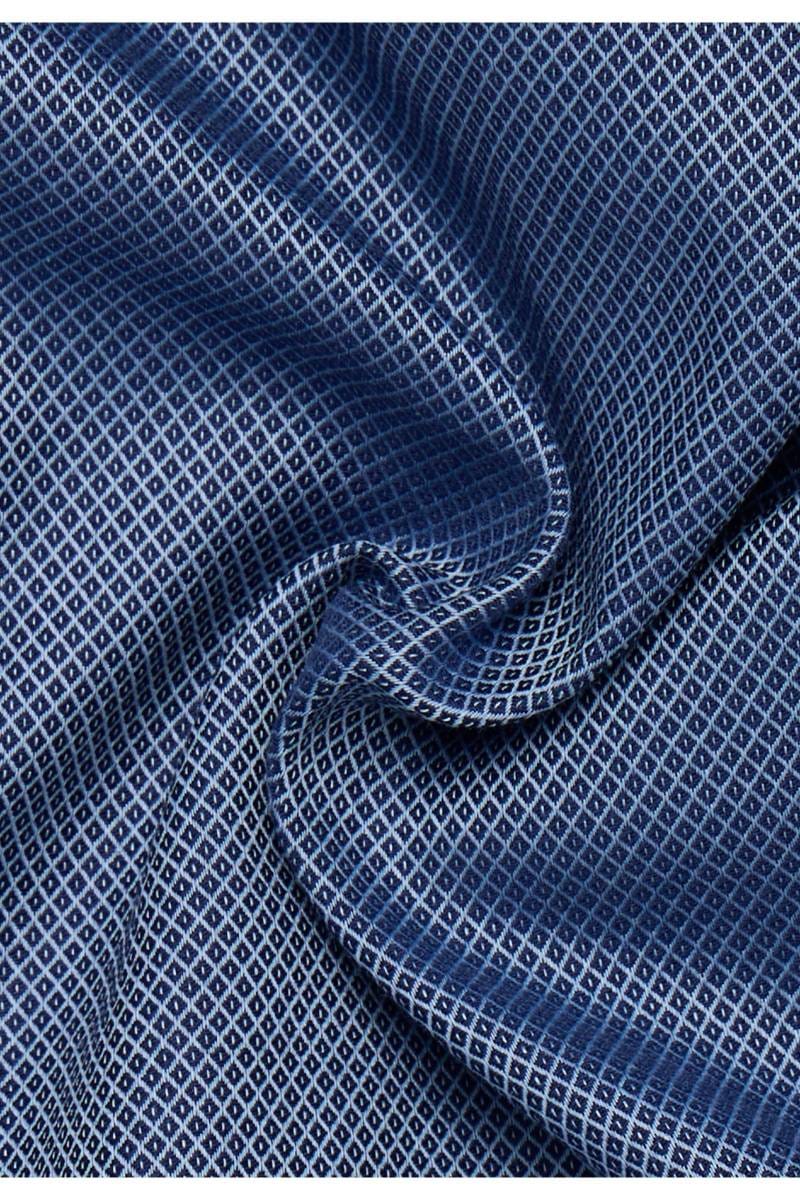 ETERNA Super Slim Dynamic Cotton Hemd dunkelblau, Strukturiert