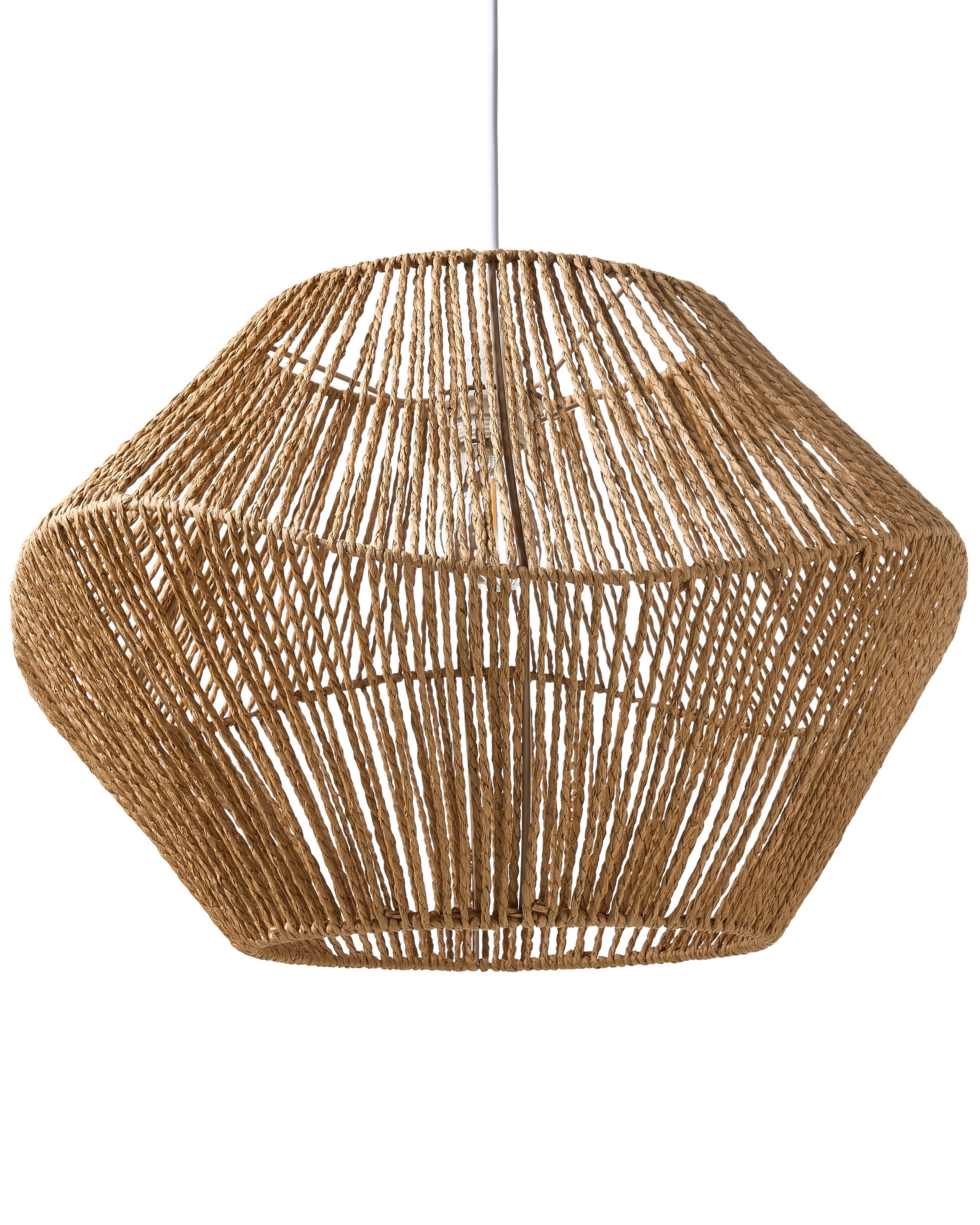 Lampa wisząca pleciona naturalna