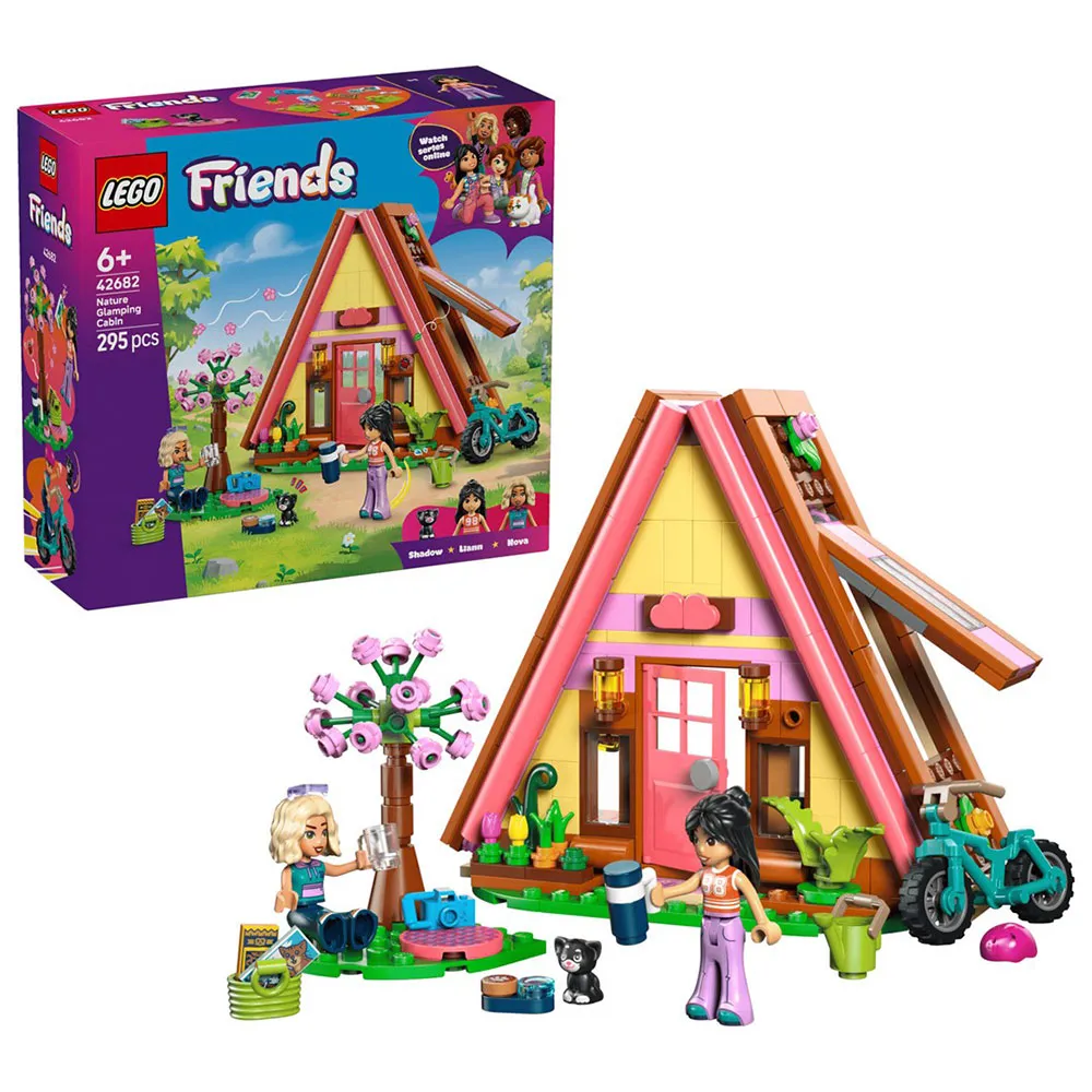 Lego Glamping Cabin In Nature Construction Game 295 pieces