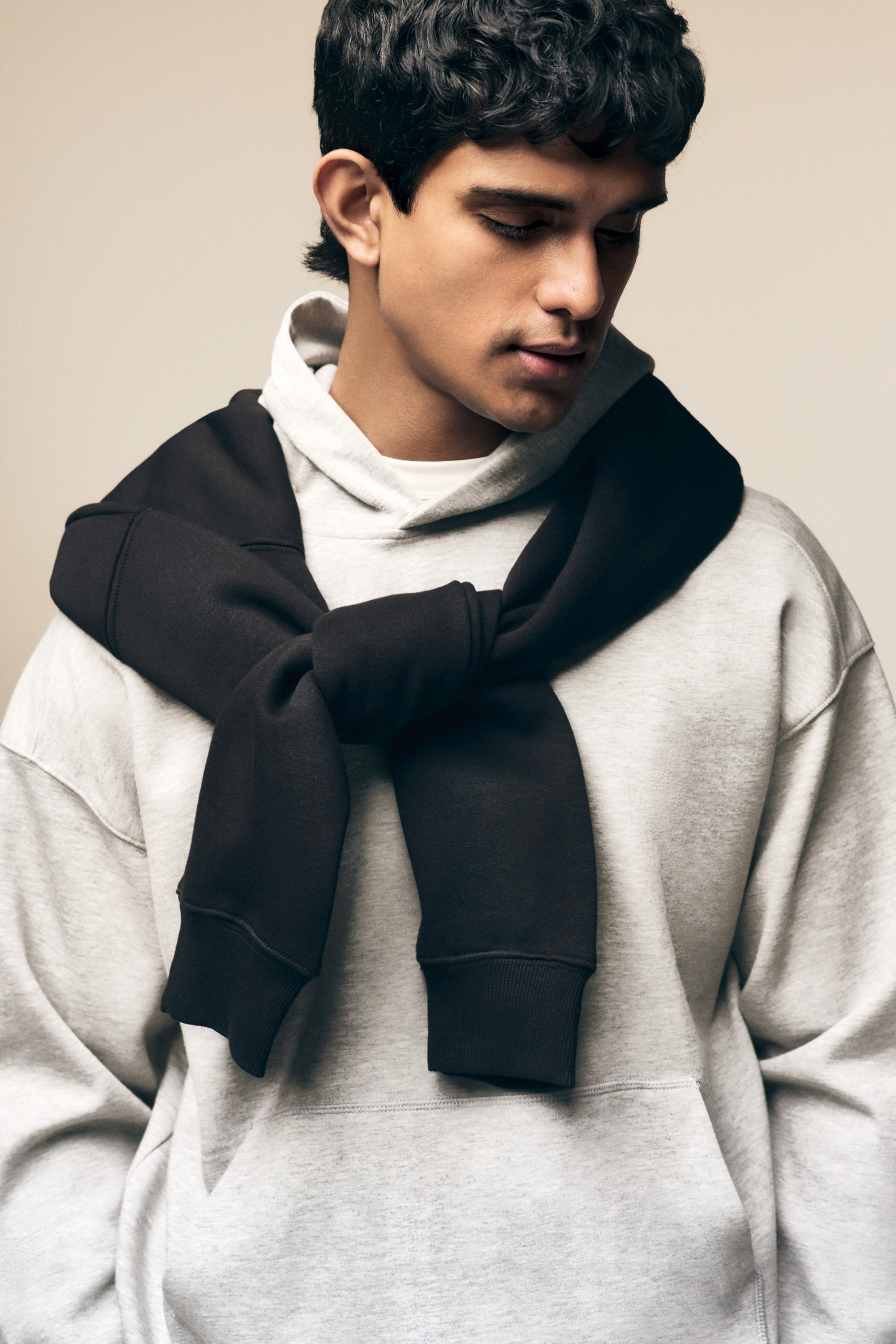 Sudadera interlock oversize