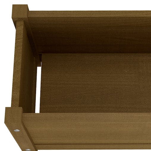 NNEVL Garden Planters 2 pcs Honey Brown 60x31x31 cm Solid Pinewood