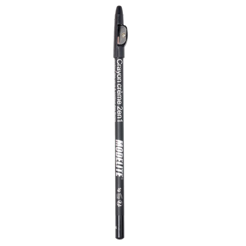 Crayon yeux crème 2en1 noir 1gr avec bouchon tailleur