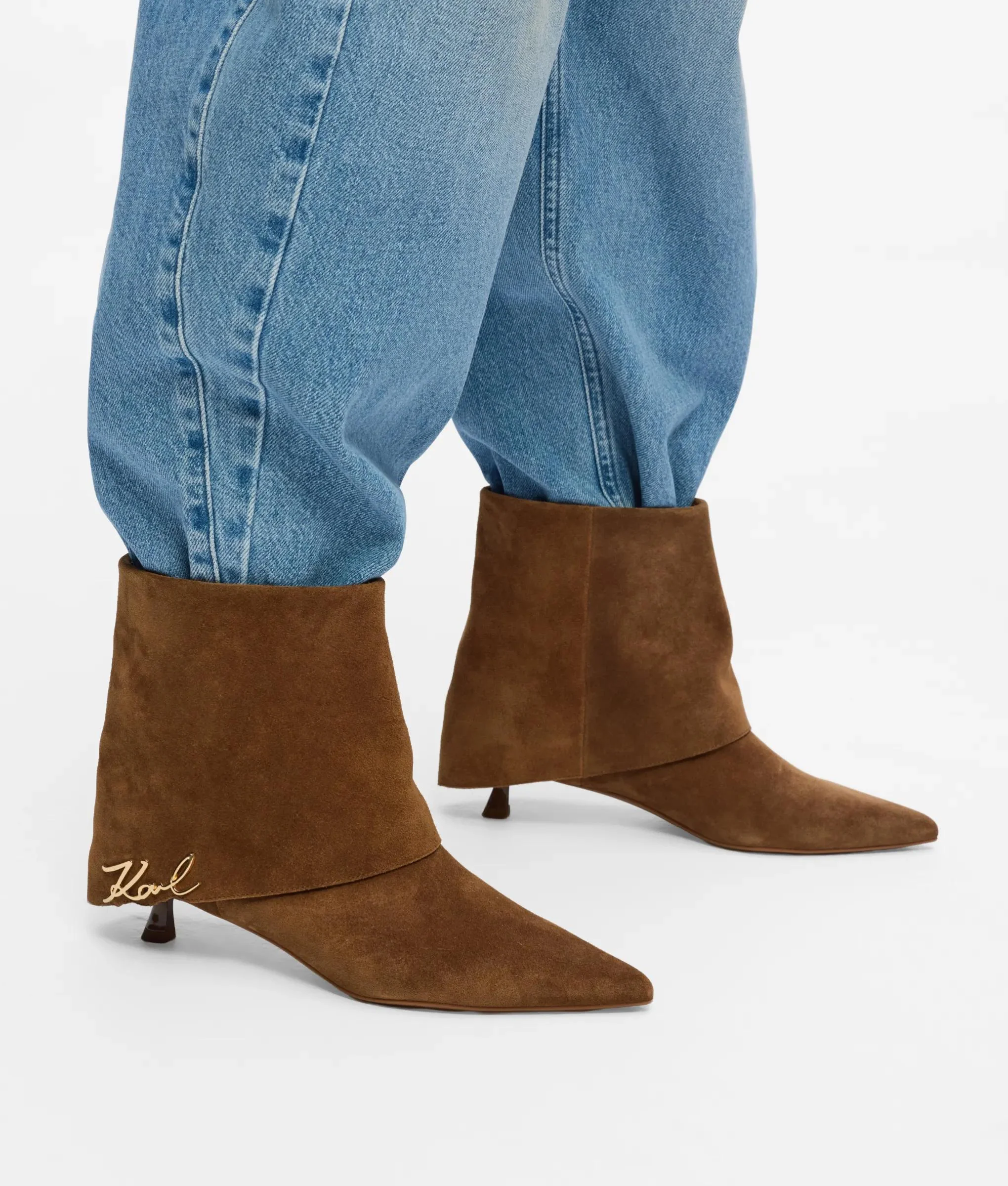 Bottes en daim avec rabat Pasha