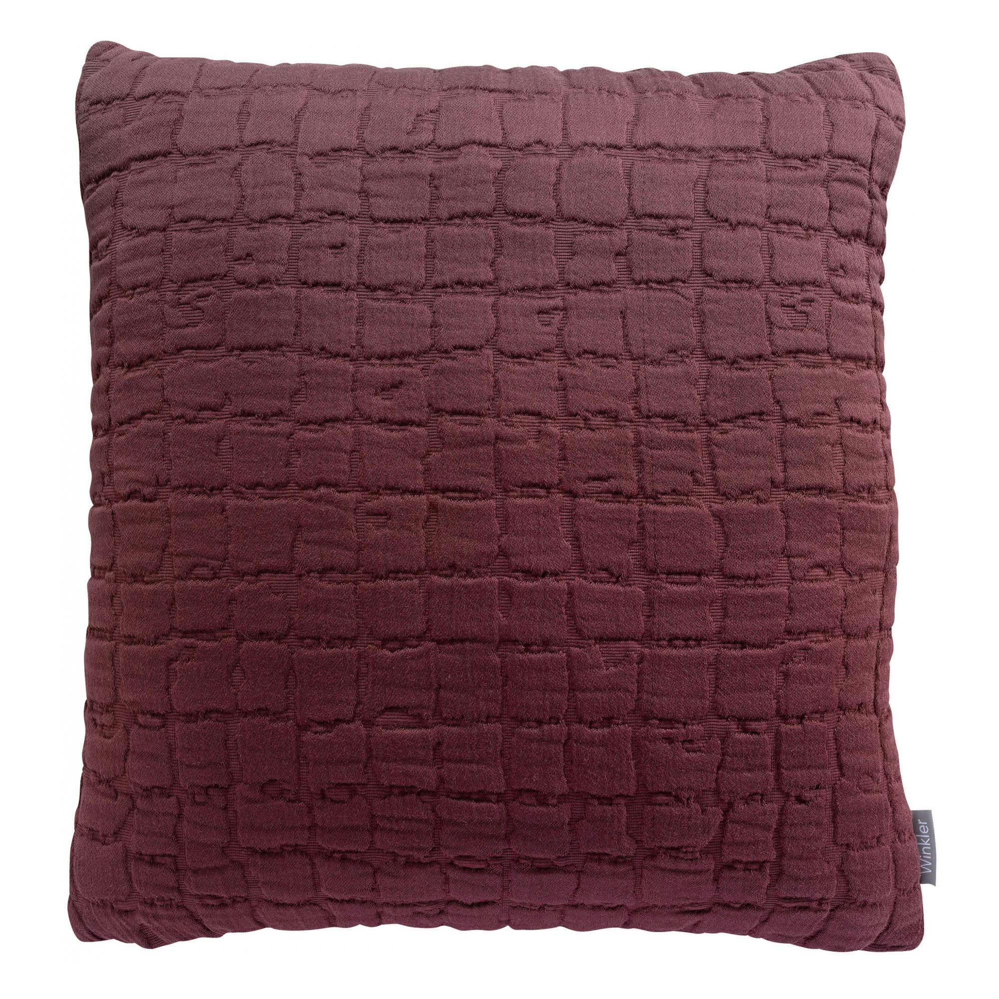 SWAMI - Coussin   en coton prune 45 x 45