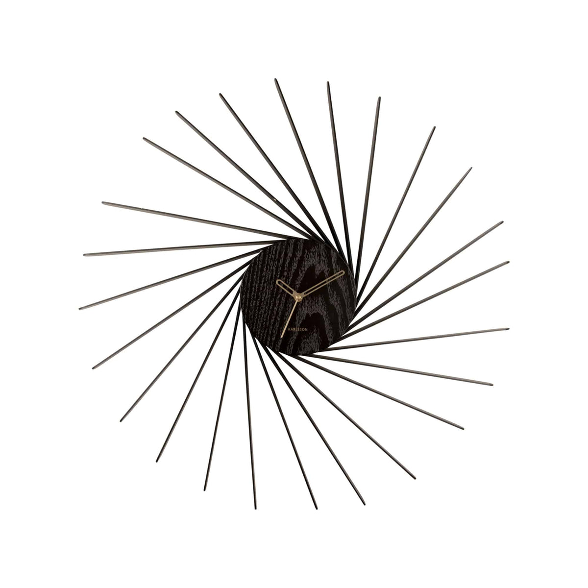 Karlsson wandklok Helix - zwart - Ø68cm