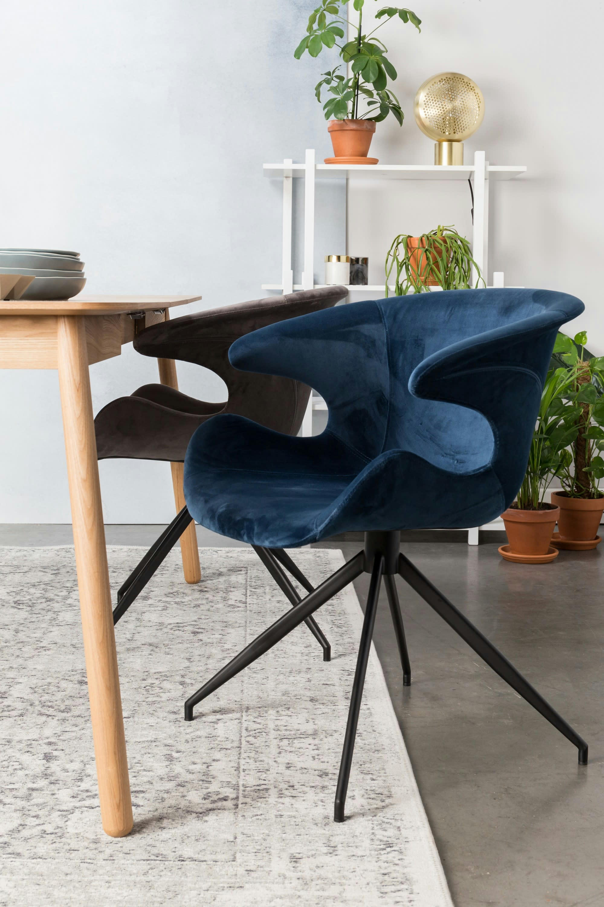 MIA - Fauteuil en tissu bleu