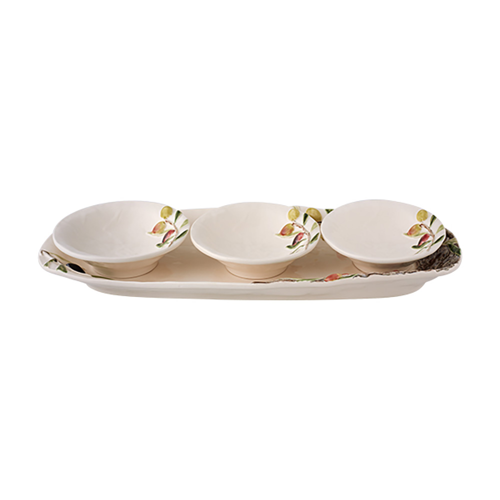 Conjunto Travessa   3 Taças