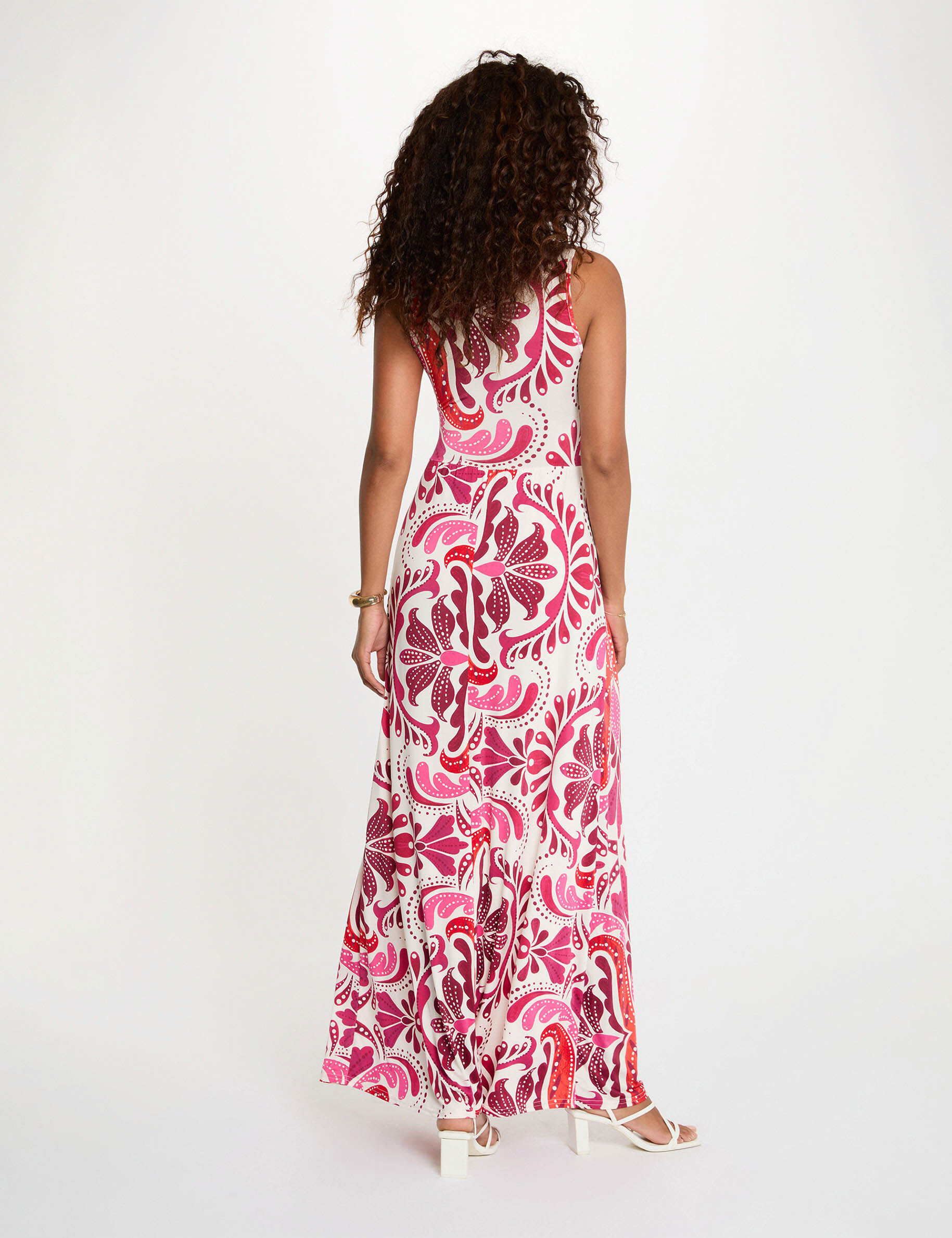 Long Dress With Sweetheart Neckline Multicolor Women