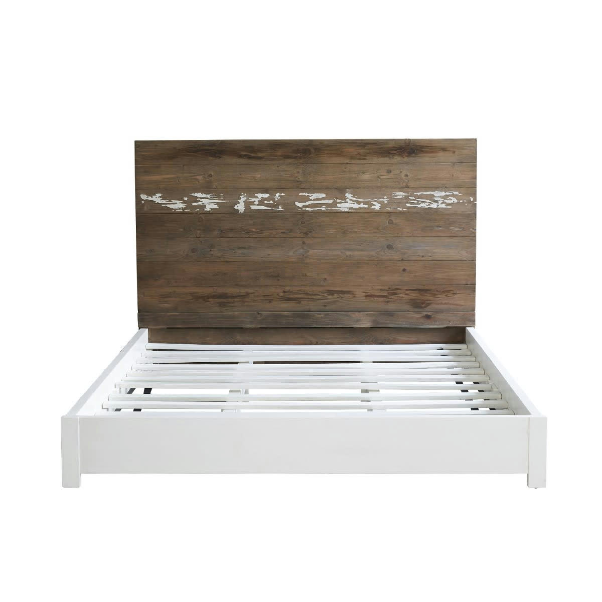 ATLANTIC - Lit en pin recyclé massif 160 cm