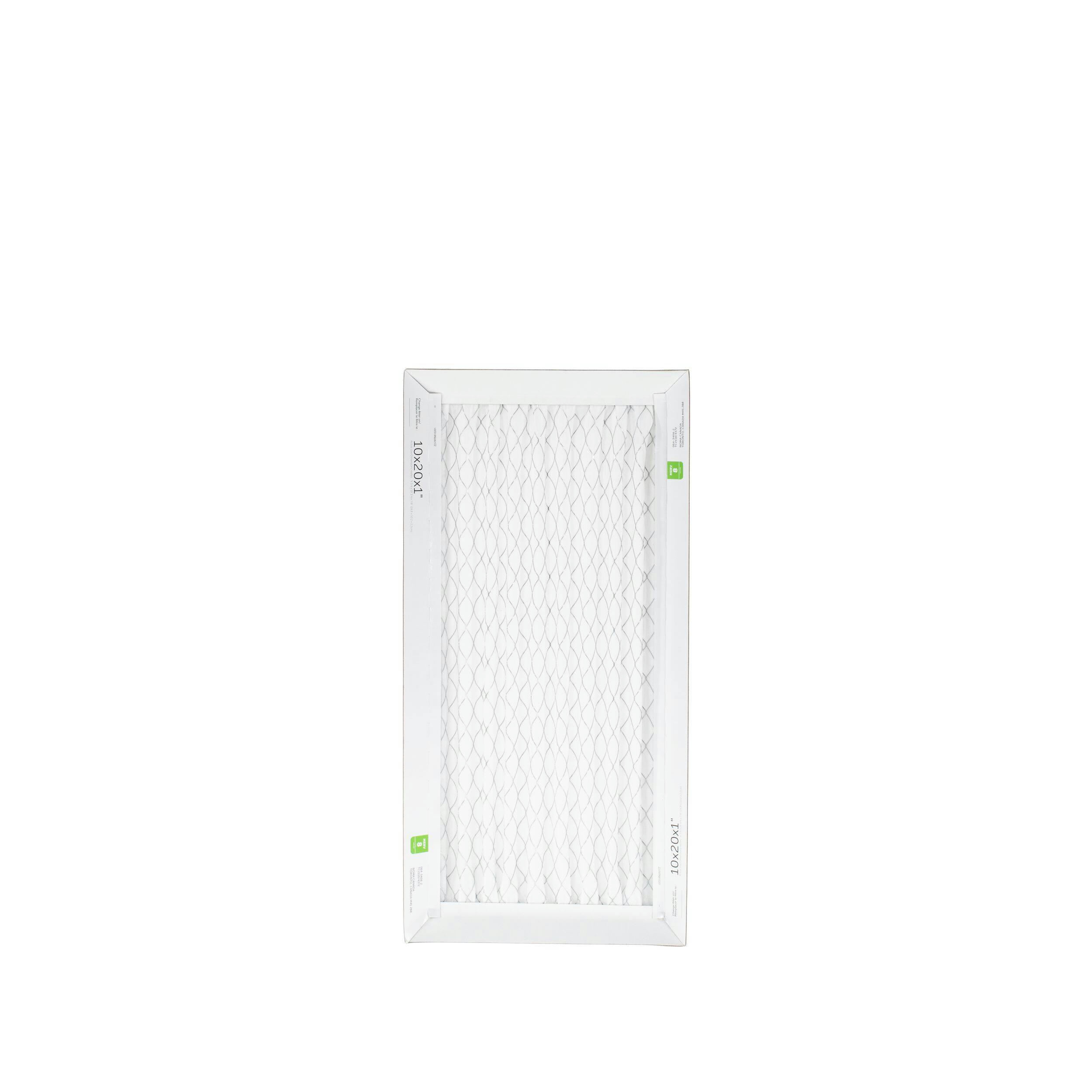 NOMA MERV 8 Furnace Air Filters, 10 x 20 x 1-in, 2-pk