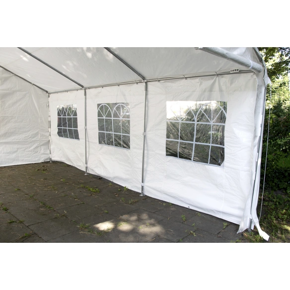 Seitenteile, Breite: 595 cm, Polyethylen, weiß