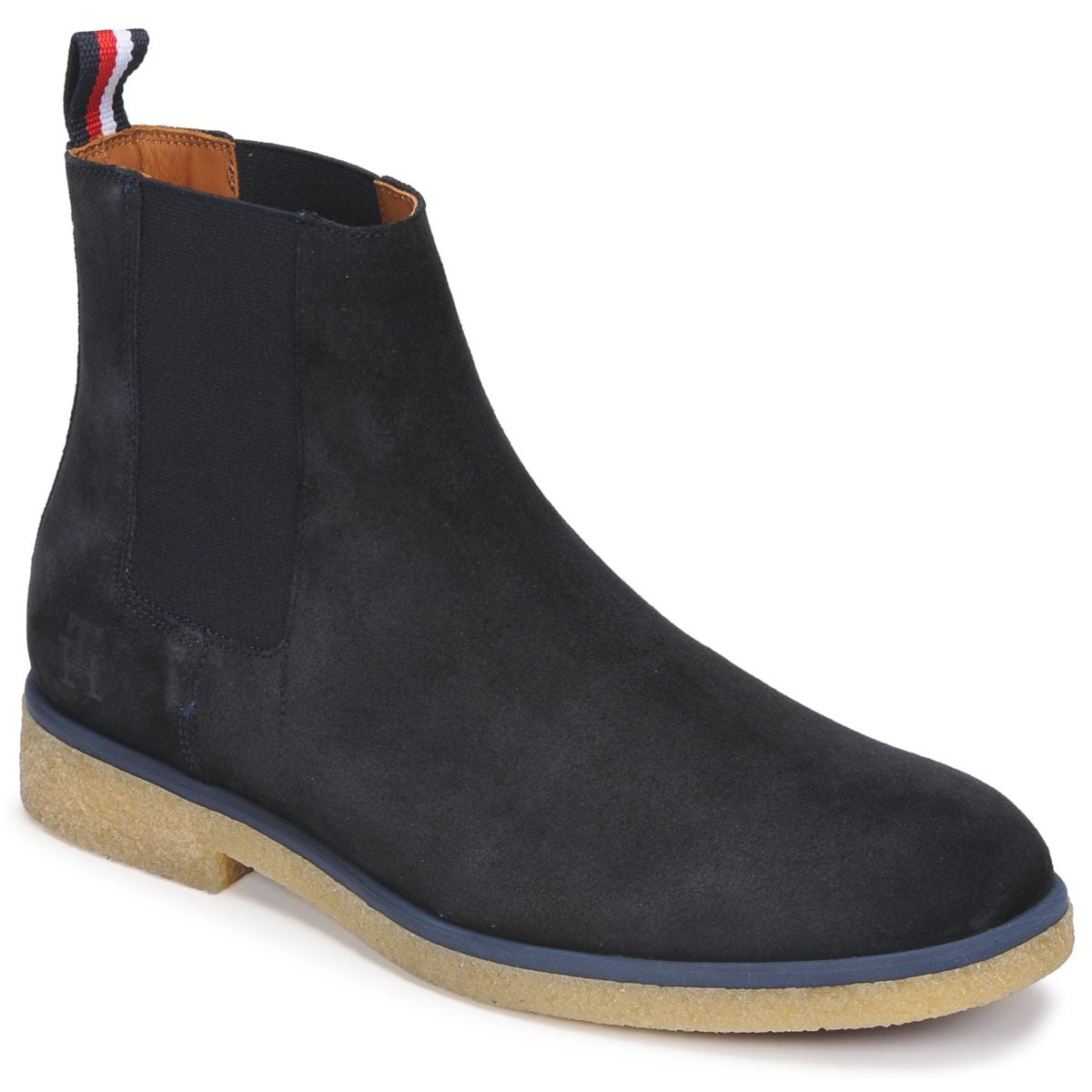 Tommy Hilfiger - HILFIGER CREPE SUEDE CHELSEA - Marine