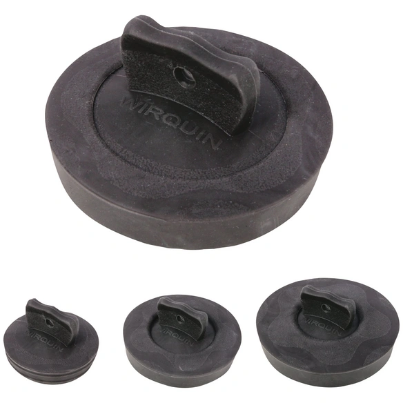 Ventilstopfen, Gummi, schwarz