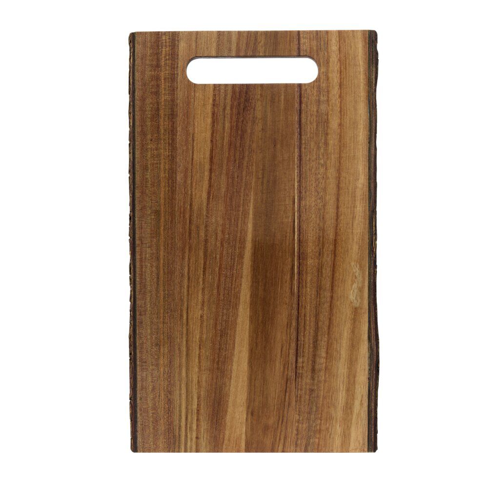 Planche de présentation en bois effet b&ucirc;che L32X20X1,5 cm
