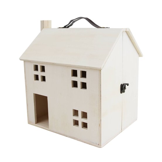 Wooden Dollhouse 32.5 x 27cm