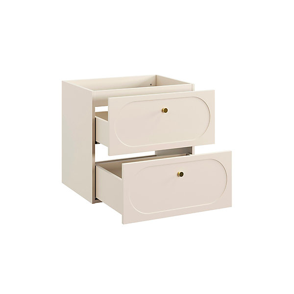 Meuble sous-vasque 120cm plan de toilette Sanae Beige sable