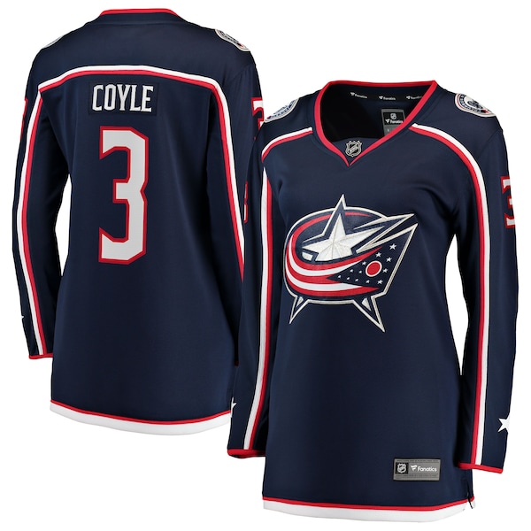 Charlie Coyle Columbus Blue Jackets  Women's Home Breakaway Jersey - Navy