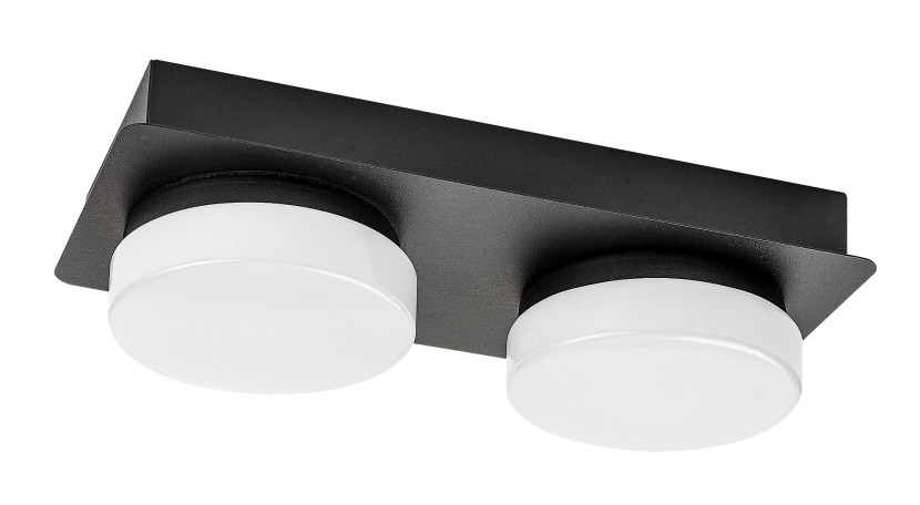 Lampa sufitowa Attichus czarna matowa-biała LED 1x11W 4000K 1200lm Rabalux