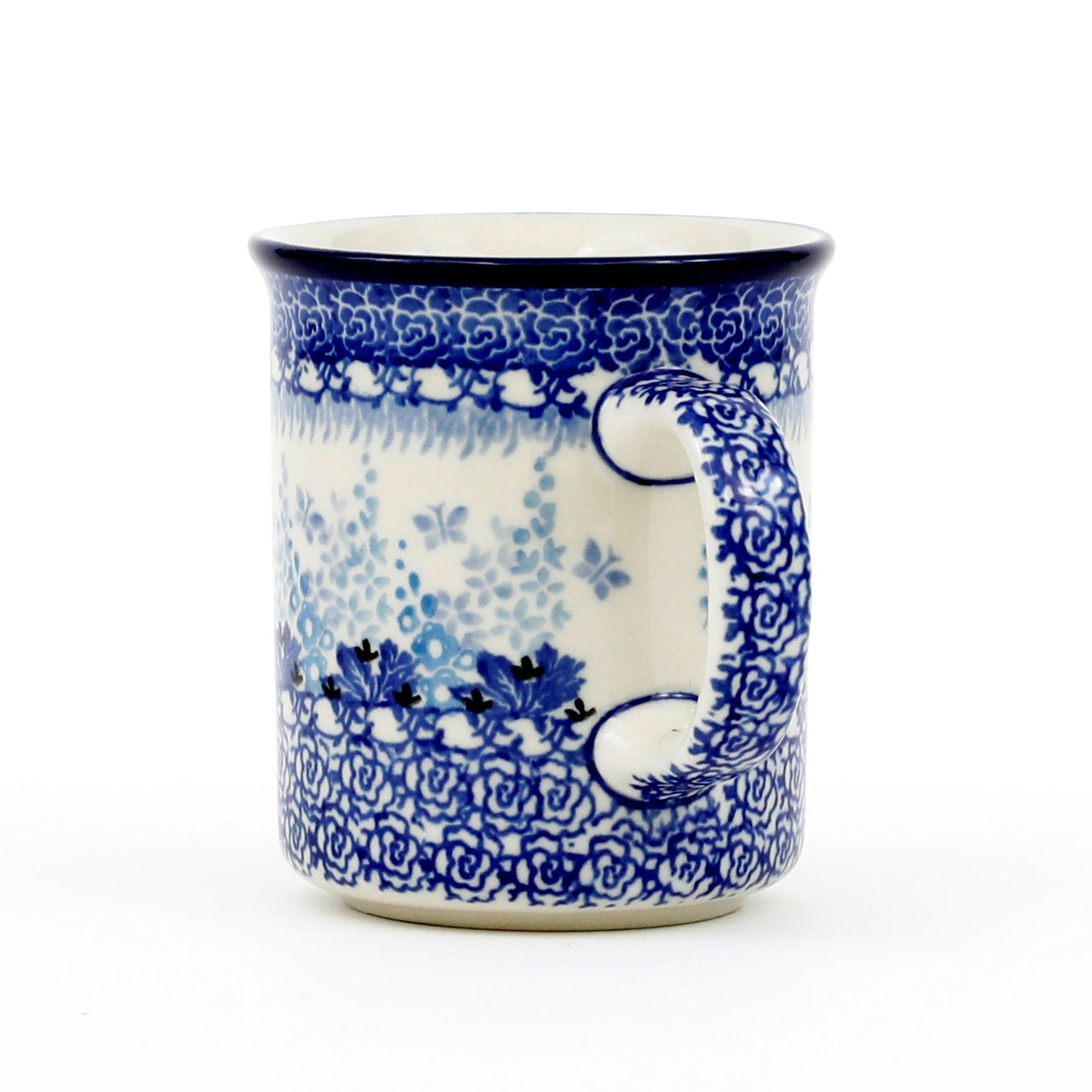 Kubek ceramiczny 236 0,3l 3277X Kwiat ostróżki Bolesławiec