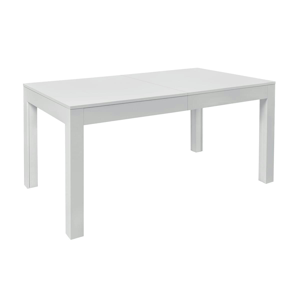 - Table à manger extensible 6 à 10 places stratifiés blanc