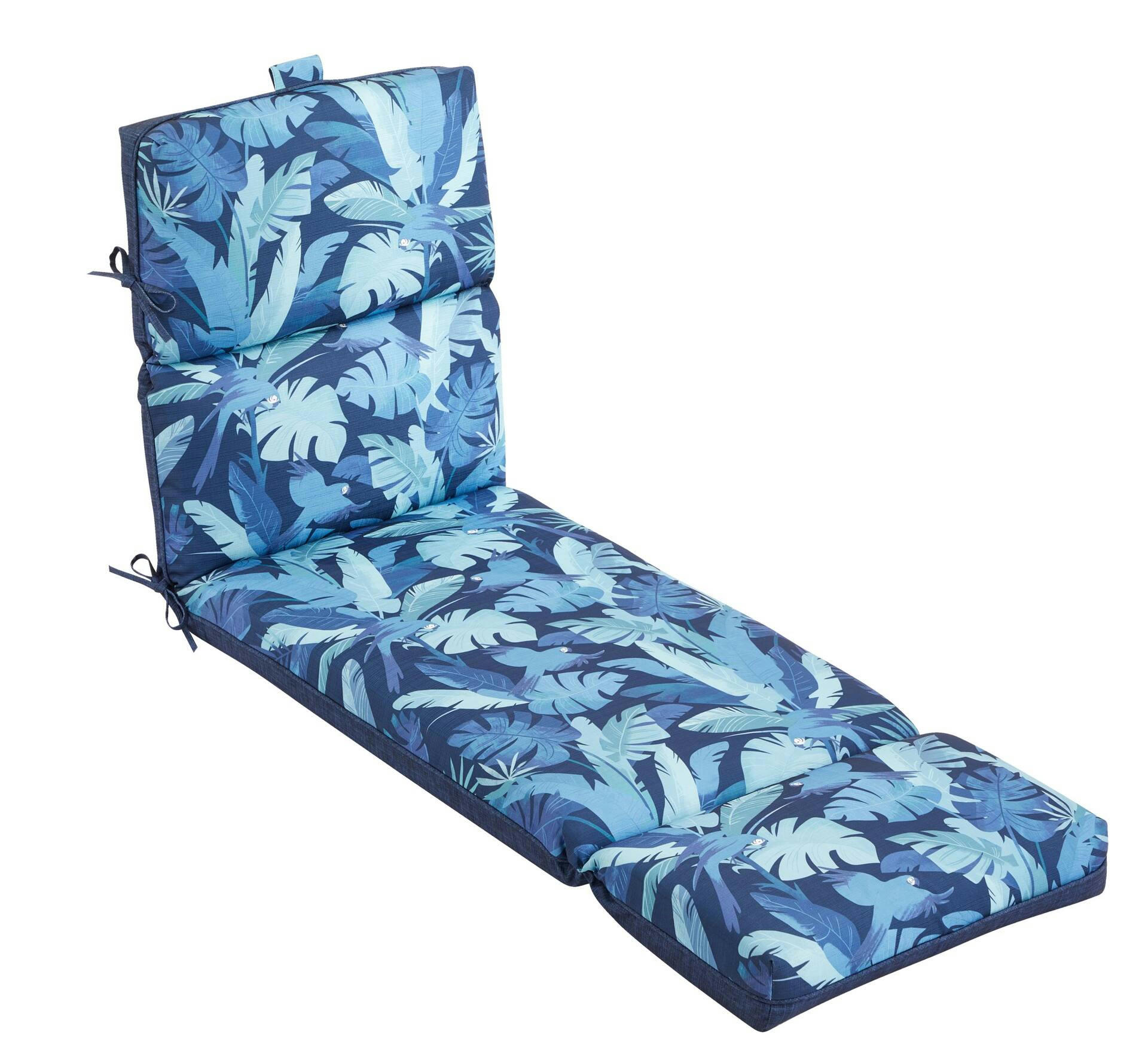 CANVAS Summer Palm Fade, Water & Stain Resistant Patio Lounge Cushion