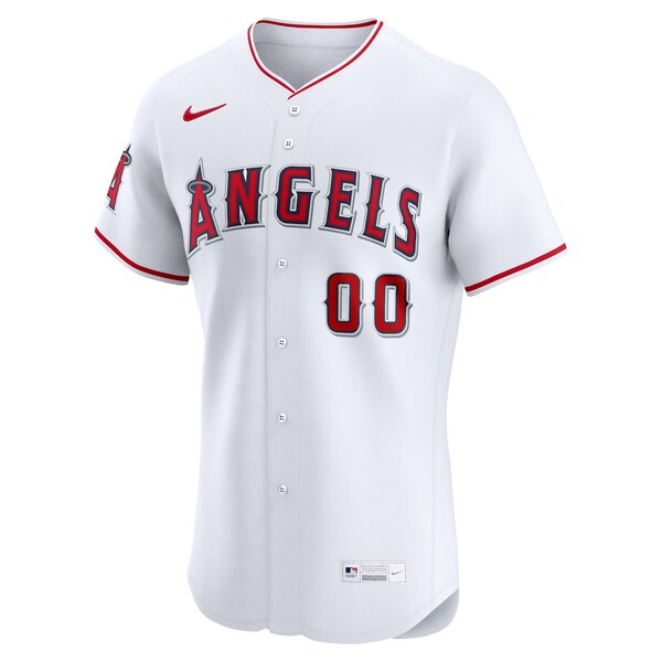 Los Angeles Angels Nike Home Elite Custom Jersey - White