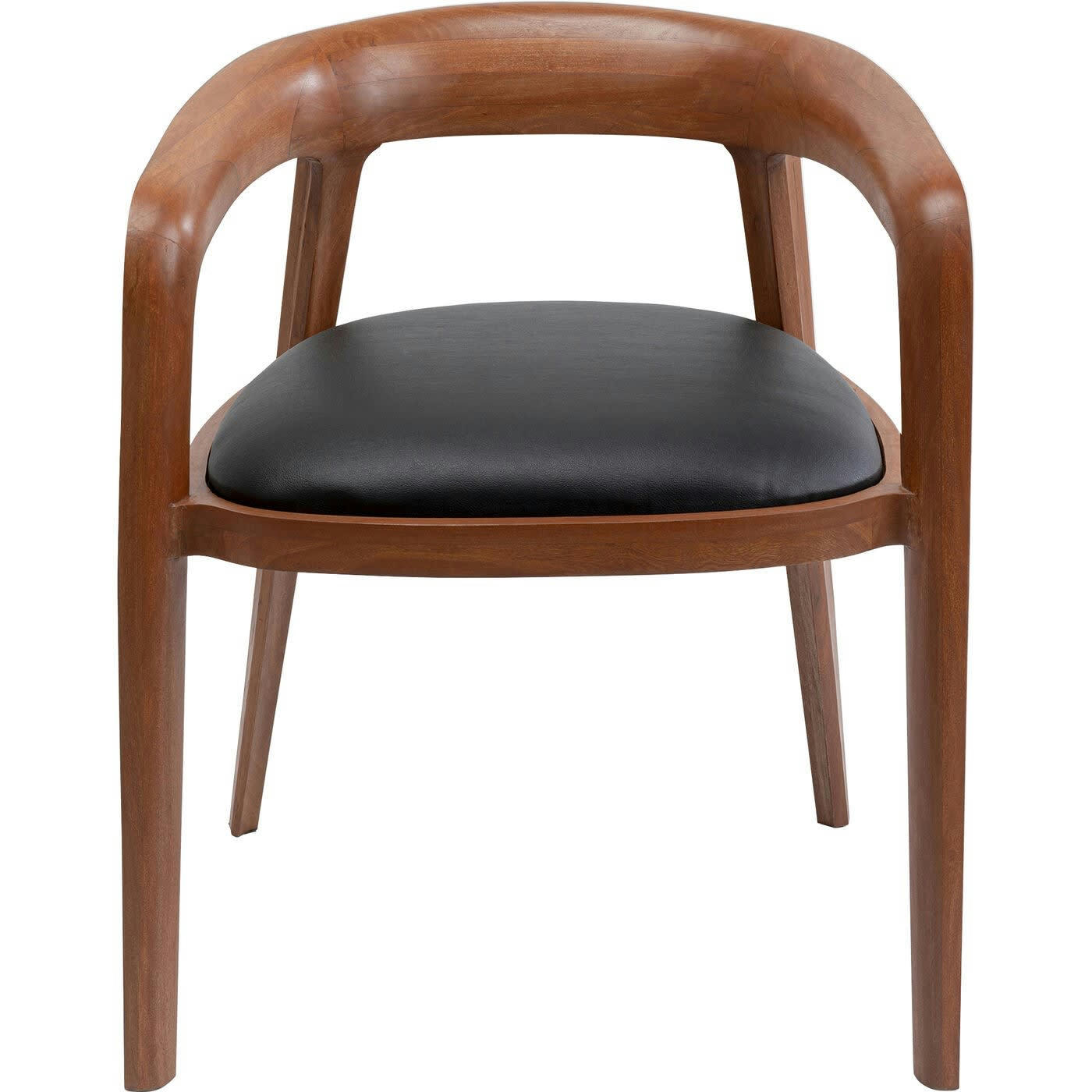 VALENCIA - Chaise avec accoudoirs Valencia marron et noire Kare Design
