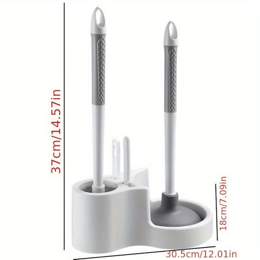 NNETM 4-in-1 Wall-Mounted Toilet Brush Set