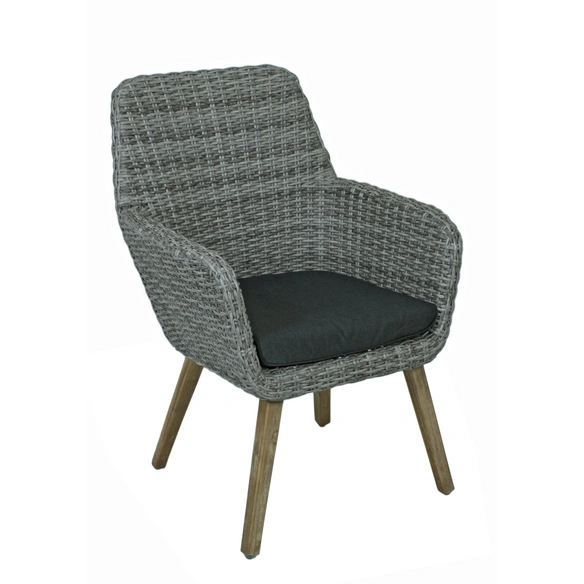 Gartenmöbel »Rapallo/Arvada«, 4 Sitzplätze, Akazienholz/Aluminium/Polyester, inkl. Auflagen