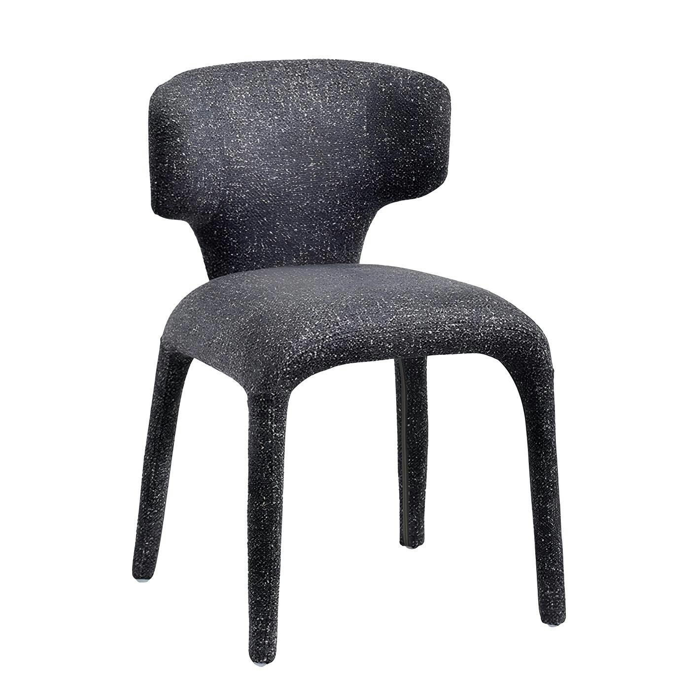 Chaise de salle à manger design gris foncé (lot de 2) TULSA