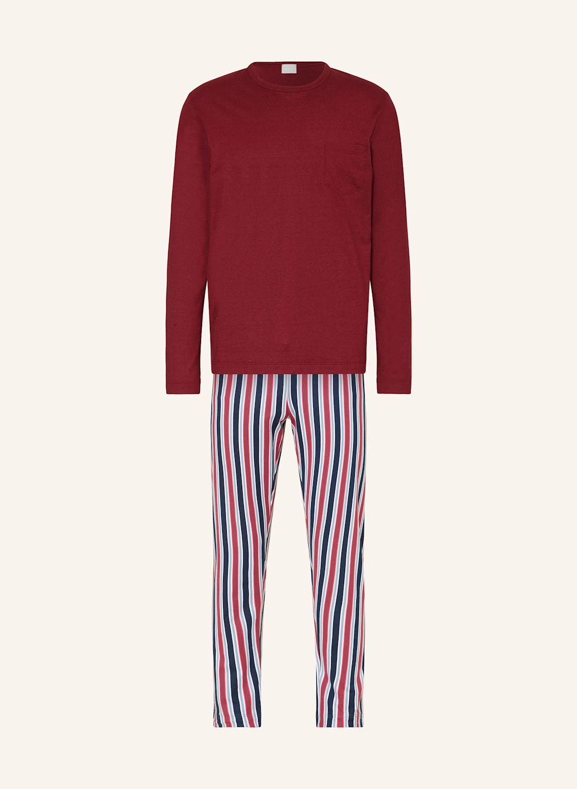 mey Schlafanzug Serie RED´N BLUE STRIPES