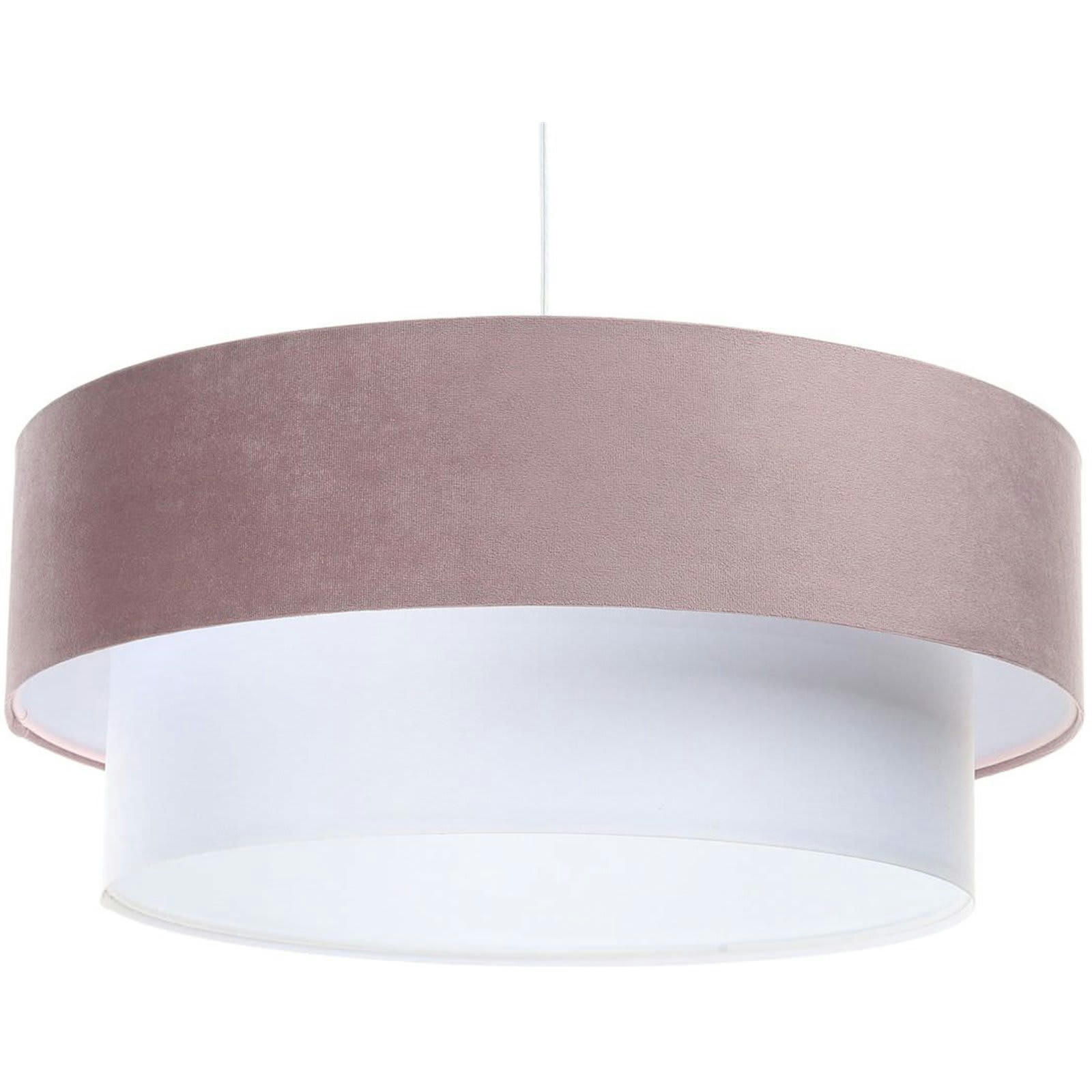 DUO ÉLÉGANT - Suspension Tissu Rose