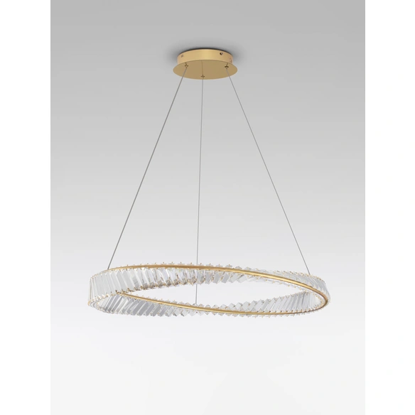 Pendelleuchte »Aurela«, LED, 43 W, Höhe: 120 cm, goldfarben