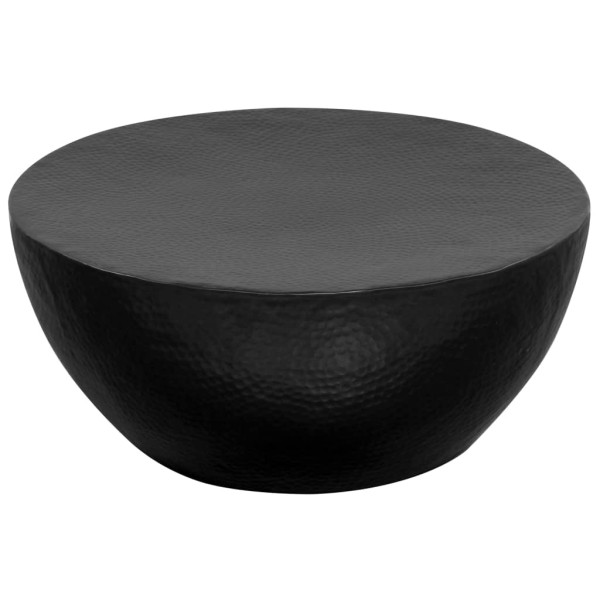 Stolik kawowy Czarny 70 x 30 cm Aluminium vidaXL