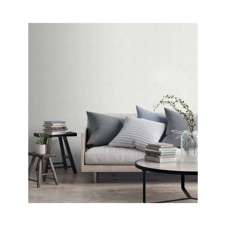 Dutch Wallcoverings - Galactik dessin wit - 0,53x10,05m