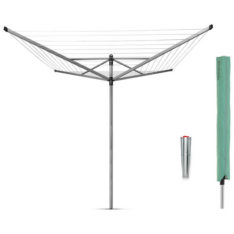 Brabantia 60m Lift-O-Matic Washing Line with Ground Spike
