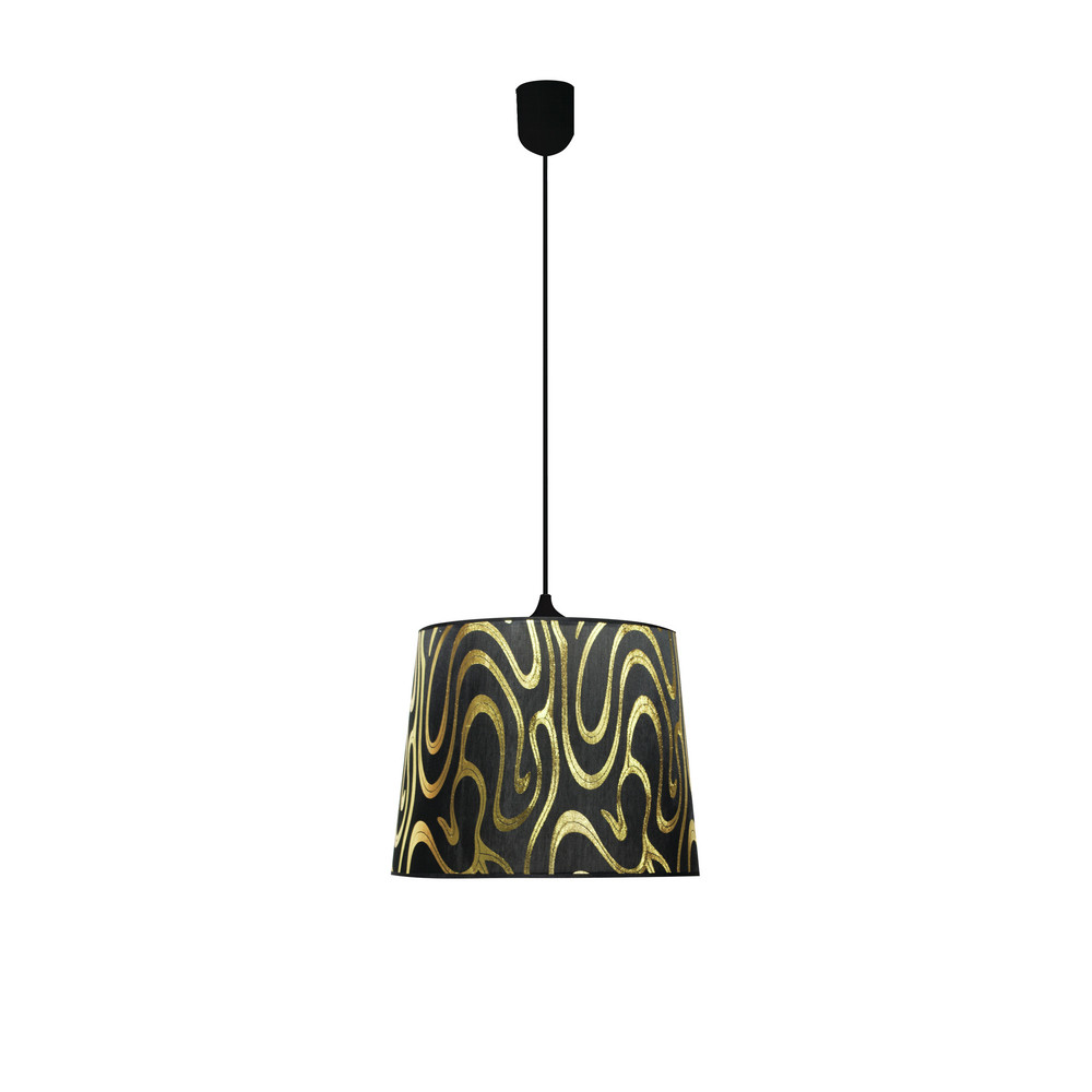 Lampa wisząca TIGER 26 1x60w e27 czarno-złoty