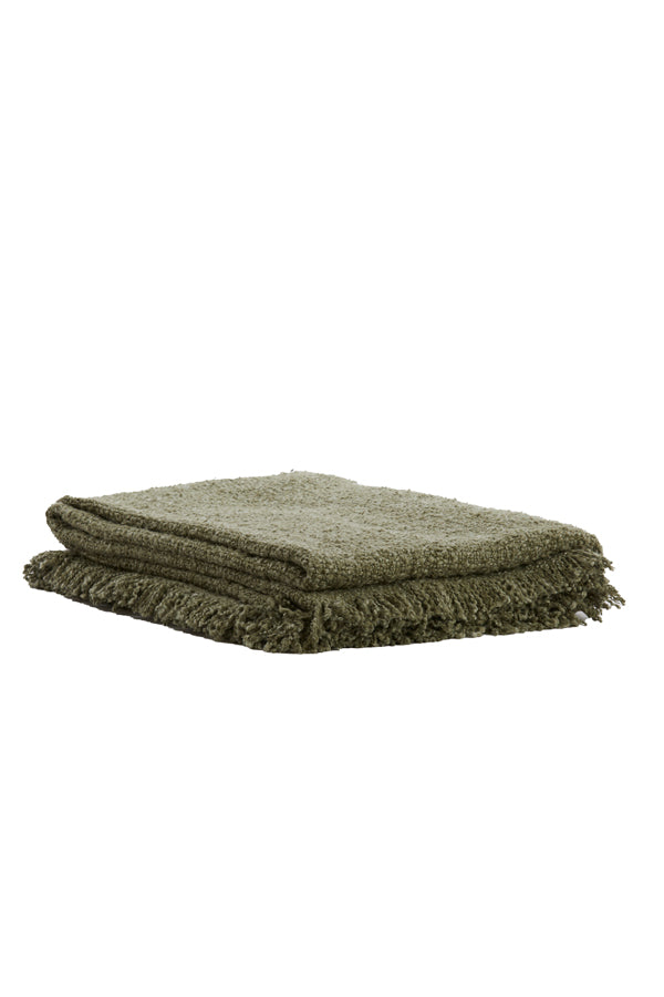 Light & Living plaid MIRASO - 170x130x0.5cm - groen