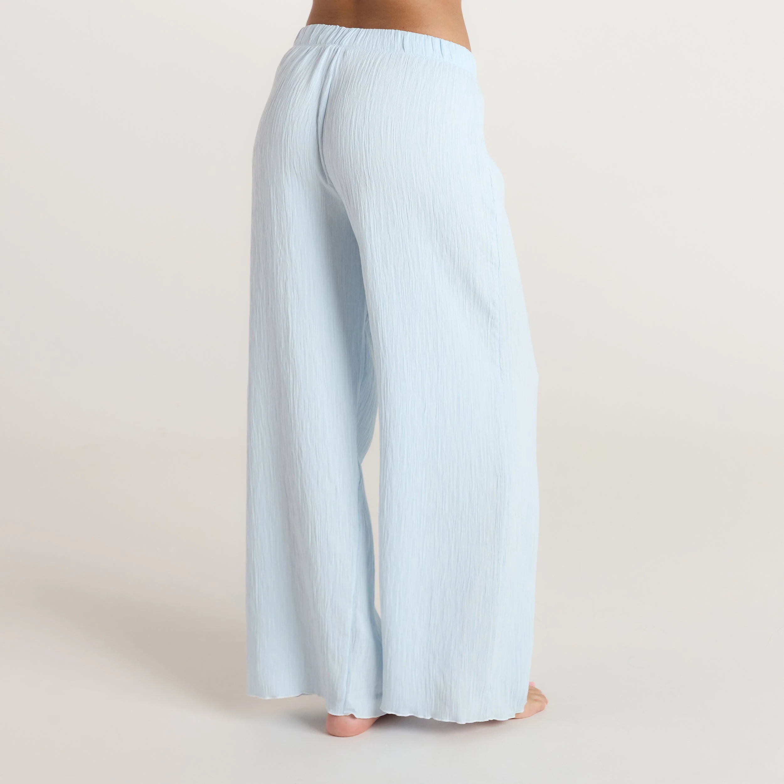 Crinkle Pyjama Bottoms - Blue
