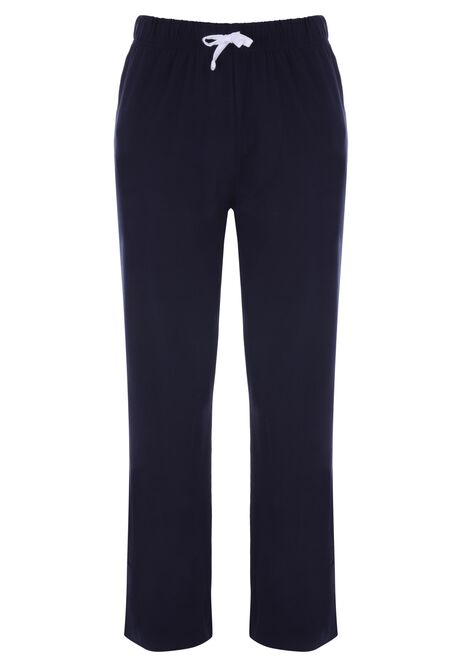 Mens Blue Stripe Jersey Pyjama Set