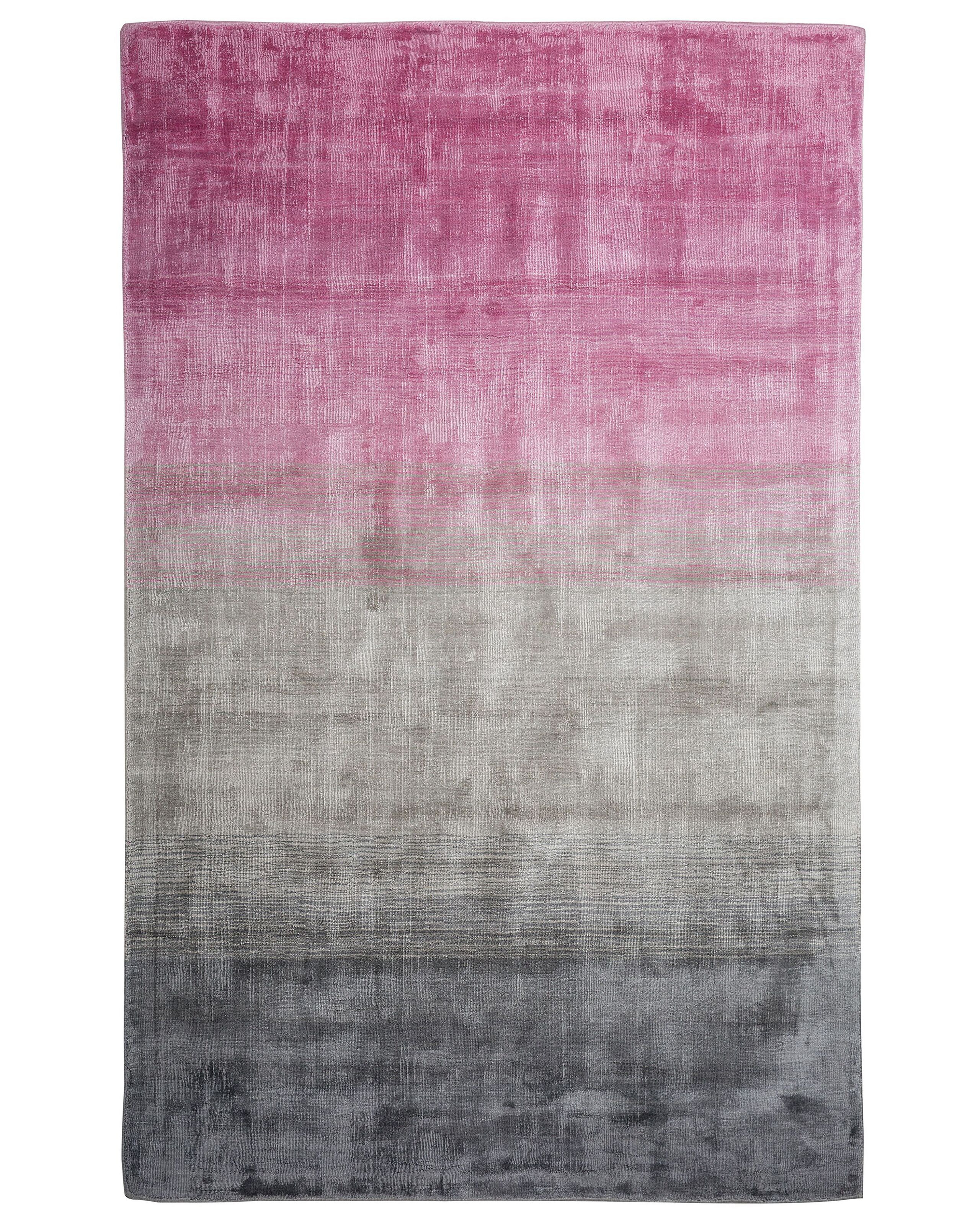 Dywan wiskozowy ombre 140x200 cm różowy
