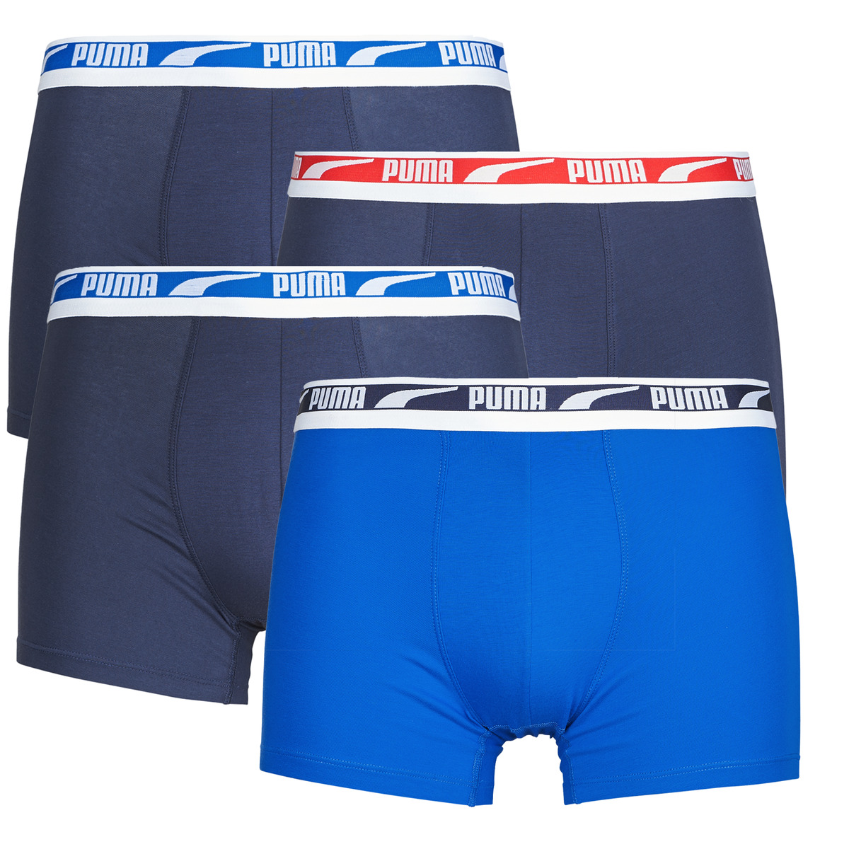 Puma - DUO LOGO BOXER ECOM Pack de 4 - Marine / Blue