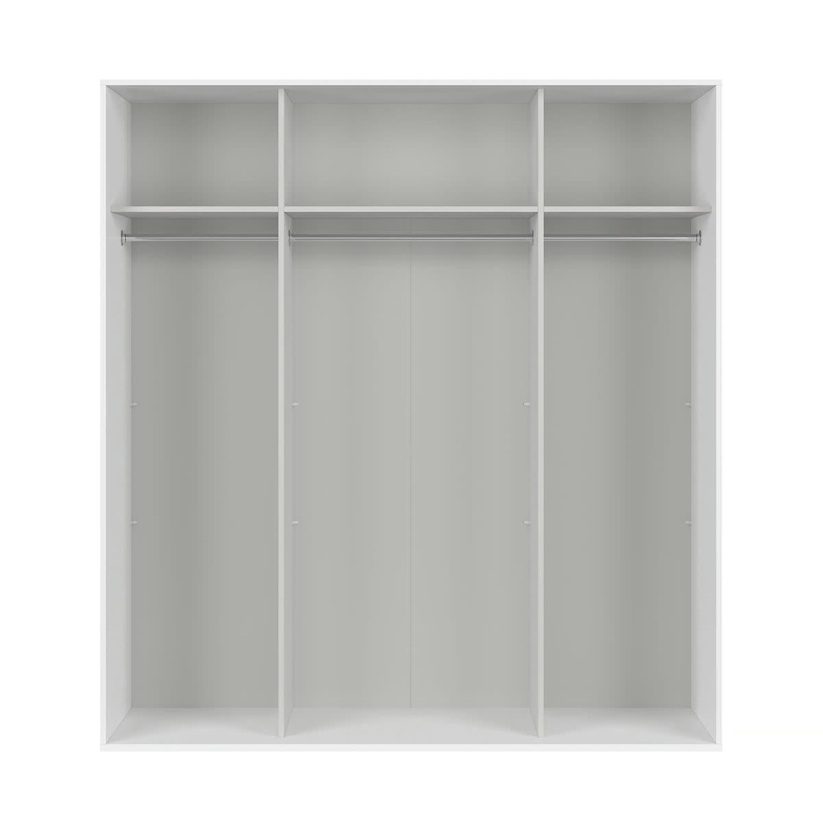 - Armoire 2 portes L200 x H218 cm stratifiés blanc