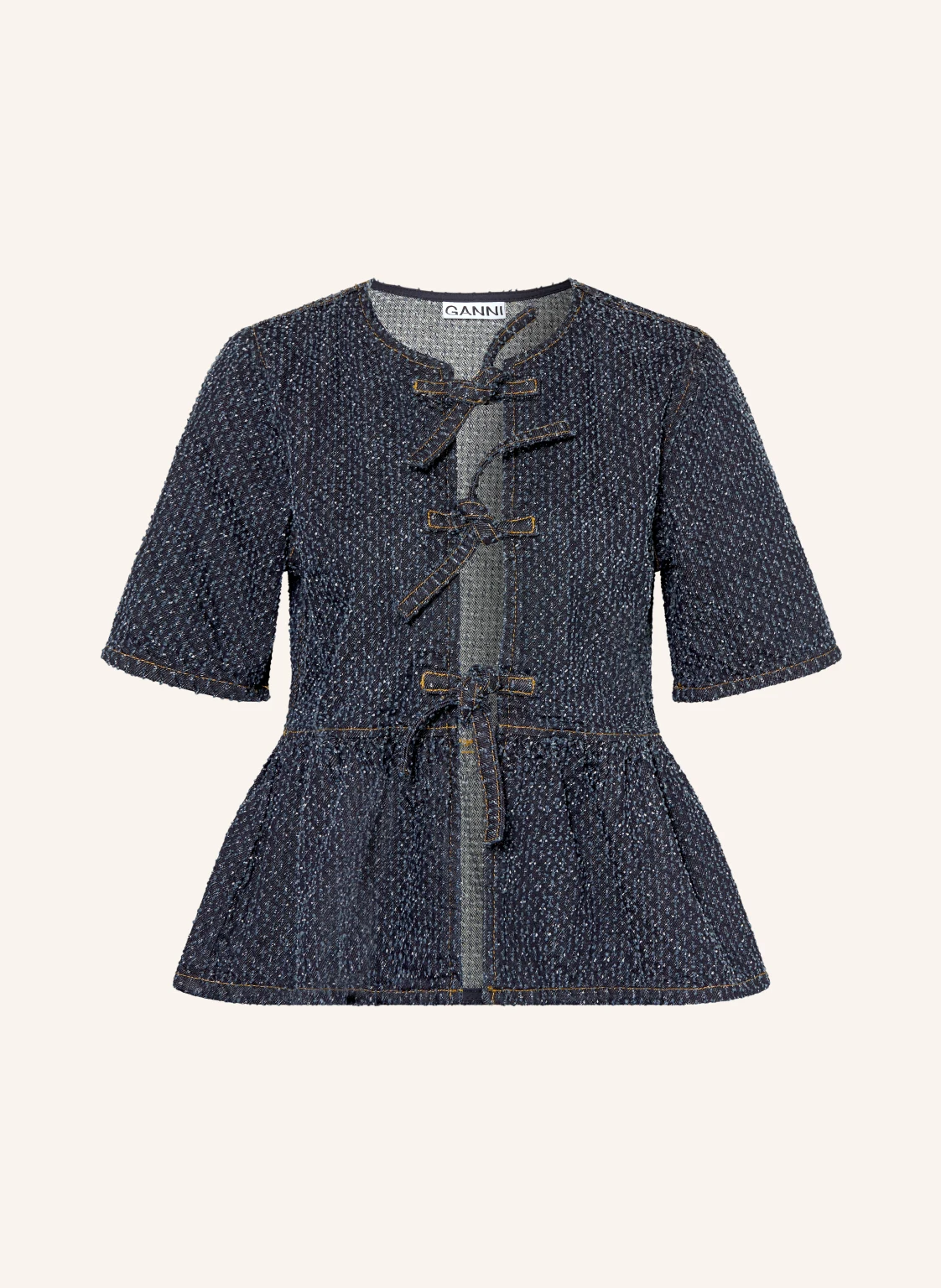 GANNI Jeansbluse