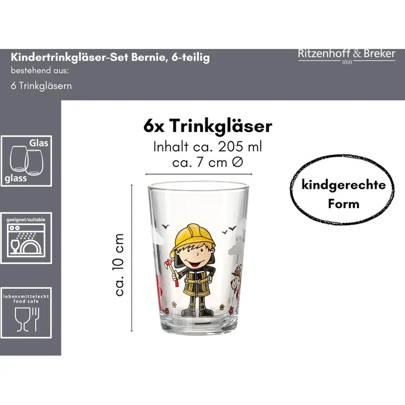 Becher 6er-Set Bernie