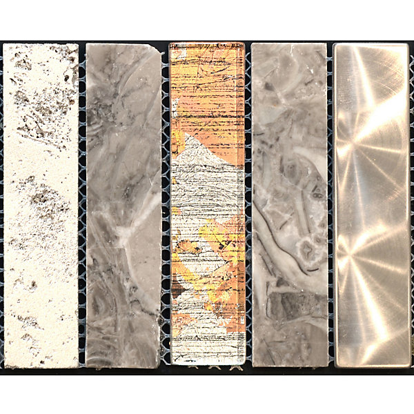 LISTEL CHARLESTON GREY VERTICAL 1 PIÈCE 10 X 30 CM CASA LINEA