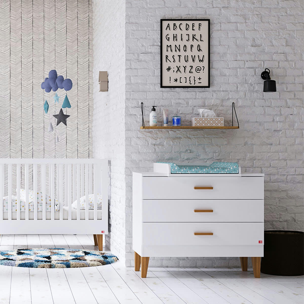 LOUNGE - Commode à langer blanc