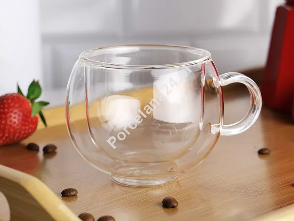 Szklanka termiczna z podwójną ścianką 220 ml Vialli Design - Amo 1K.AMO.0276