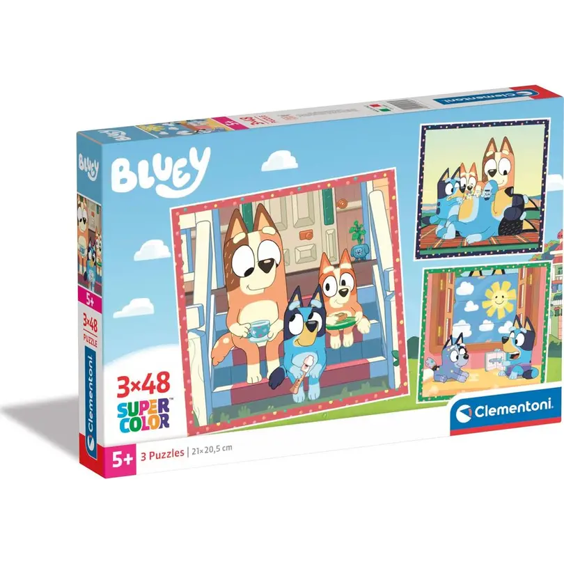 Puzzle 3er-Set Bluey